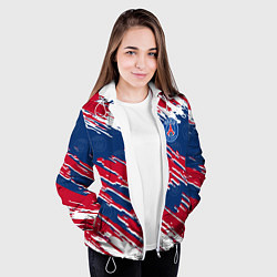 Куртка с капюшоном женская ФК ПСЖ PARIS SAINT GERMAIN, цвет: 3D-белый — фото 2