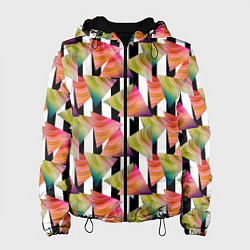 Женская куртка Абстрактный полосатый узор