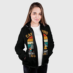 Куртка с капюшоном женская Camping, цвет: 3D-черный — фото 2