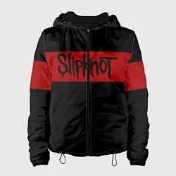 Куртка с капюшоном женская Полосатый Slipknot, цвет: 3D-черный
