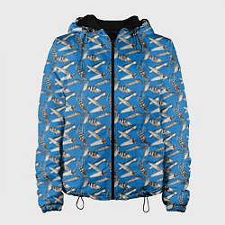 Куртка с капюшоном женская Рыболовные Приманки, цвет: 3D-черный