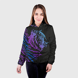 Куртка с капюшоном женская Tiger Neon, цвет: 3D-черный — фото 2