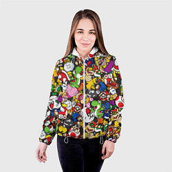 Куртка с капюшоном женская Mario ALLSTARS, цвет: 3D-белый — фото 2