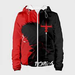 Куртка с капюшоном женская Ковбой Бибоп с сигаретой, цвет: 3D-белый