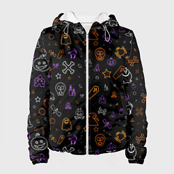 Женская куртка ХЕЛЛОУИН ПАТТЕРН НЕОН HALLOWEEN NEON