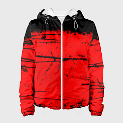 Куртка с капюшоном женская КРАСНЫЙ ГРАНЖ RED GRUNGE, цвет: 3D-белый