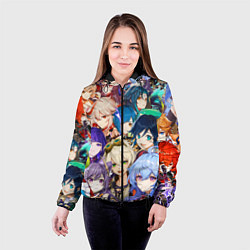 Куртка с капюшоном женская Genshin Impact - персонажи, цвет: 3D-черный — фото 2