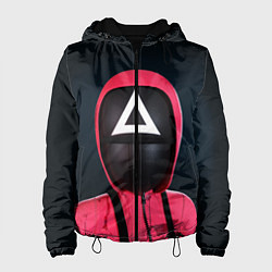 Женская куртка ИГРА В КАЛЬМАРА СОТРУДНИК ТРЕУГОЛЬНИК SQUID GAME