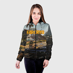Куртка с капюшоном женская Far Cry 6 game art, цвет: 3D-черный — фото 2