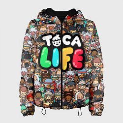 Куртка с капюшоном женская Toca Life, цвет: 3D-черный