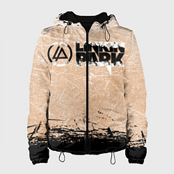 Куртка с капюшоном женская Linkin Park Рок Группа Линкин Парк, цвет: 3D-черный