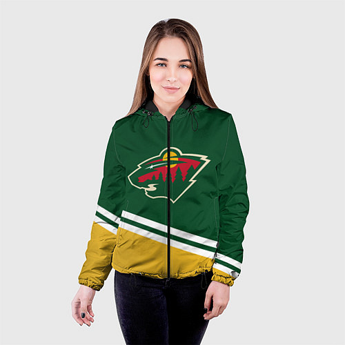 Женская куртка Minnesota Wild NHL / 3D-Черный – фото 4