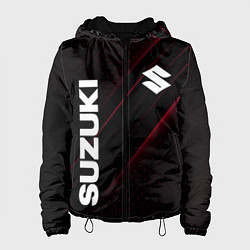 Куртка с капюшоном женская SUZUKI, sport, цвет: 3D-черный