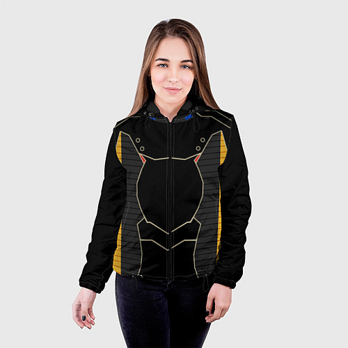 Женская куртка КИБЕРНЕТИЧЕСКИЙ КОСТЮМ CYBER UNIFORM / 3D-Черный – фото 4