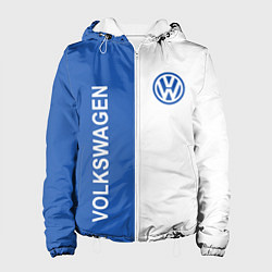 Куртка с капюшоном женская Volkswagen, ФОЛЬКСВАГЕН, цвет: 3D-белый