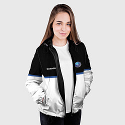 Куртка с капюшоном женская Subaru Два цвета, цвет: 3D-черный — фото 2