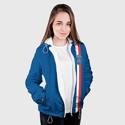 Куртка с капюшоном женская PSG SPORT STRIPES UNIFORM, цвет: 3D-белый — фото 2
