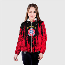Куртка с капюшоном женская Bayern Munchen: Бавария, цвет: 3D-белый — фото 2