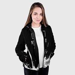 Куртка с капюшоном женская Noize MC Нойз МС, цвет: 3D-черный — фото 2
