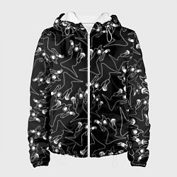 Куртка с капюшоном женская KIZARU HAUNTED FAMILY ПАТТЕРН, цвет: 3D-белый