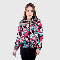 Куртка с капюшоном женская Краски Жизни, цвет: 3D-черный — фото 2