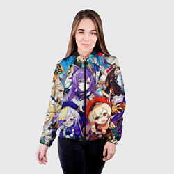 Куртка с капюшоном женская ГЕРОИ ИГРЫ GENSHIN IMPACT, цвет: 3D-черный — фото 2