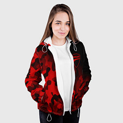 Куртка с капюшоном женская DUCATY RED MILITARY ДУКАТИ МИЛИТАРИ, цвет: 3D-белый — фото 2