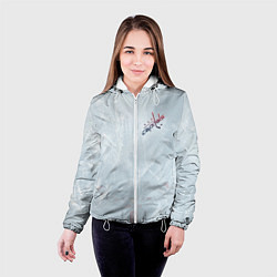Куртка с капюшоном женская Washington Capitals Grey Ice theme, цвет: 3D-белый — фото 2
