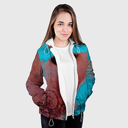 Куртка с капюшоном женская Meddle - Pink Floyd, цвет: 3D-белый — фото 2