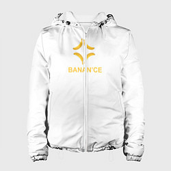 Куртка с капюшоном женская Crypto banana, цвет: 3D-белый