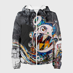 Куртка с капюшоном женская Монстр мышь, цвет: 3D-белый