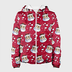 Куртка с капюшоном женская Дед Морoз, цвет: 3D-белый