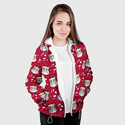 Куртка с капюшоном женская Дед Морoз, цвет: 3D-белый — фото 2