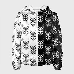 Куртка с капюшоном женская GENSHIN IMPACT XIAO MASK ГЕНШИН ИМПАКТ СЯО МАСКА, цвет: 3D-белый