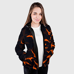 Куртка с капюшоном женская Стая Воронов, цвет: 3D-черный — фото 2