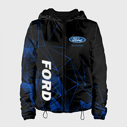 Куртка с капюшоном женская FORD, ФОРД ГЕОМЕТРИЯ, цвет: 3D-черный