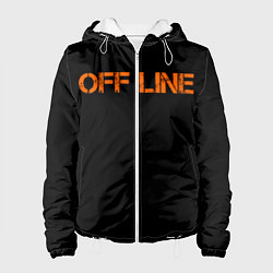 Куртка с капюшоном женская Офлайнoffline, цвет: 3D-белый