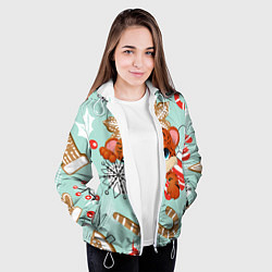 Куртка с капюшоном женская ТИГРЁНОК ГОД ТИГРА, цвет: 3D-белый — фото 2