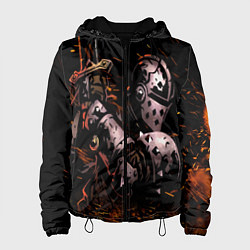 Куртка с капюшоном женская Darkest Dungeon Fish and Bones, цвет: 3D-черный