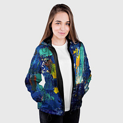 Куртка с капюшоном женская КРАСКА PAINT, цвет: 3D-черный — фото 2