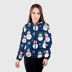 Куртка с капюшоном женская НОВЫЙ ГОД 2022 ПАТТЕРН, цвет: 3D-черный — фото 2