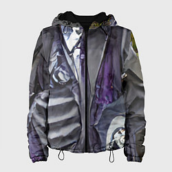 Куртка с капюшоном женская Ад стиль, цвет: 3D-черный