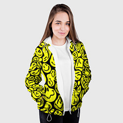 Куртка с капюшоном женская The Смайлики, цвет: 3D-белый — фото 2