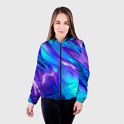 Куртка с капюшоном женская Neon Holographic, цвет: 3D-черный — фото 2