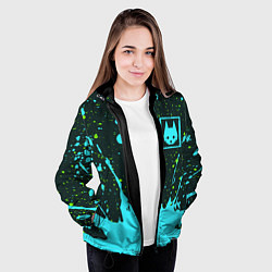 Куртка с капюшоном женская Stray: Paints, цвет: 3D-черный — фото 2