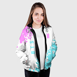 Куртка с капюшоном женская BTS патер, цвет: 3D-черный — фото 2