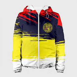 Куртка с капюшоном женская Кобра кай Cobra Kai спина, цвет: 3D-белый