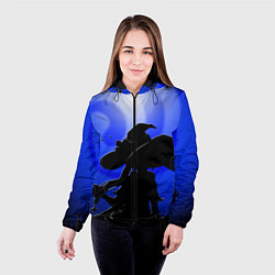 Куртка с капюшоном женская МОНА АСТРОЛОГ MONA ГЕНШИН ИМПАКТ, цвет: 3D-черный — фото 2