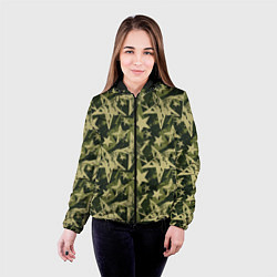 Куртка с капюшоном женская Star camouflage, цвет: 3D-черный — фото 2