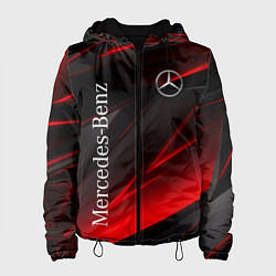 Куртка с капюшоном женская Mercedes-Benz Геометрия, цвет: 3D-черный